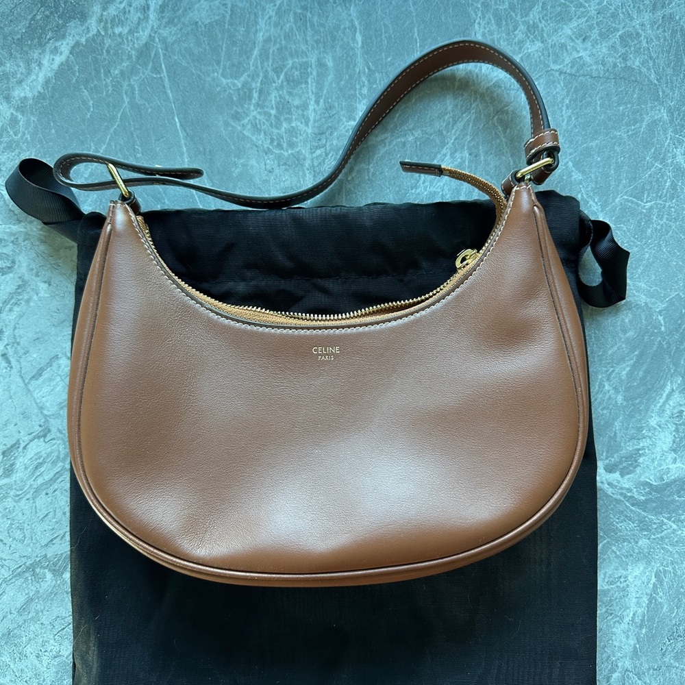 Celine crescent shoulder bag - tan/brown